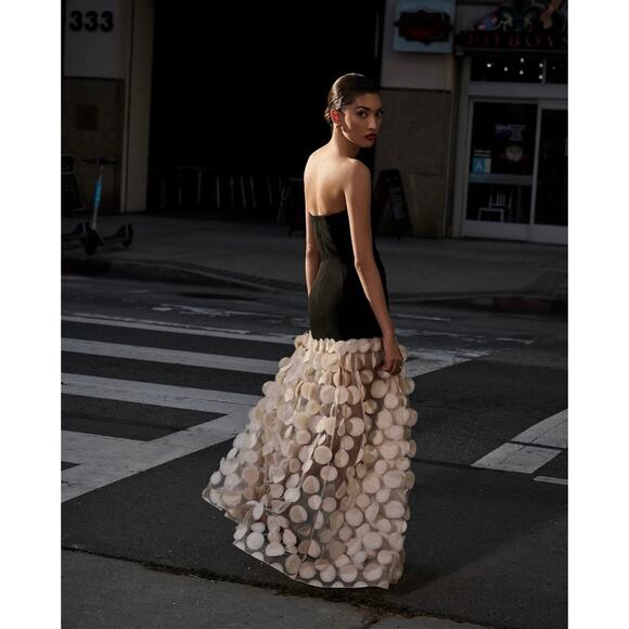 Bronx and Banco Harper Two-Tone Strapless Gown US4 - Picture 2 of 13